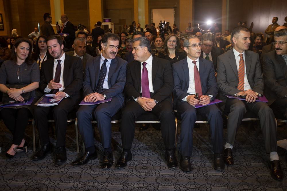 The International Protocol on Sexual Violence in Conflict was launched in Kurdish. April 19, 2016. (Photo: Kurdistan24 / Alexandre Afonso)
